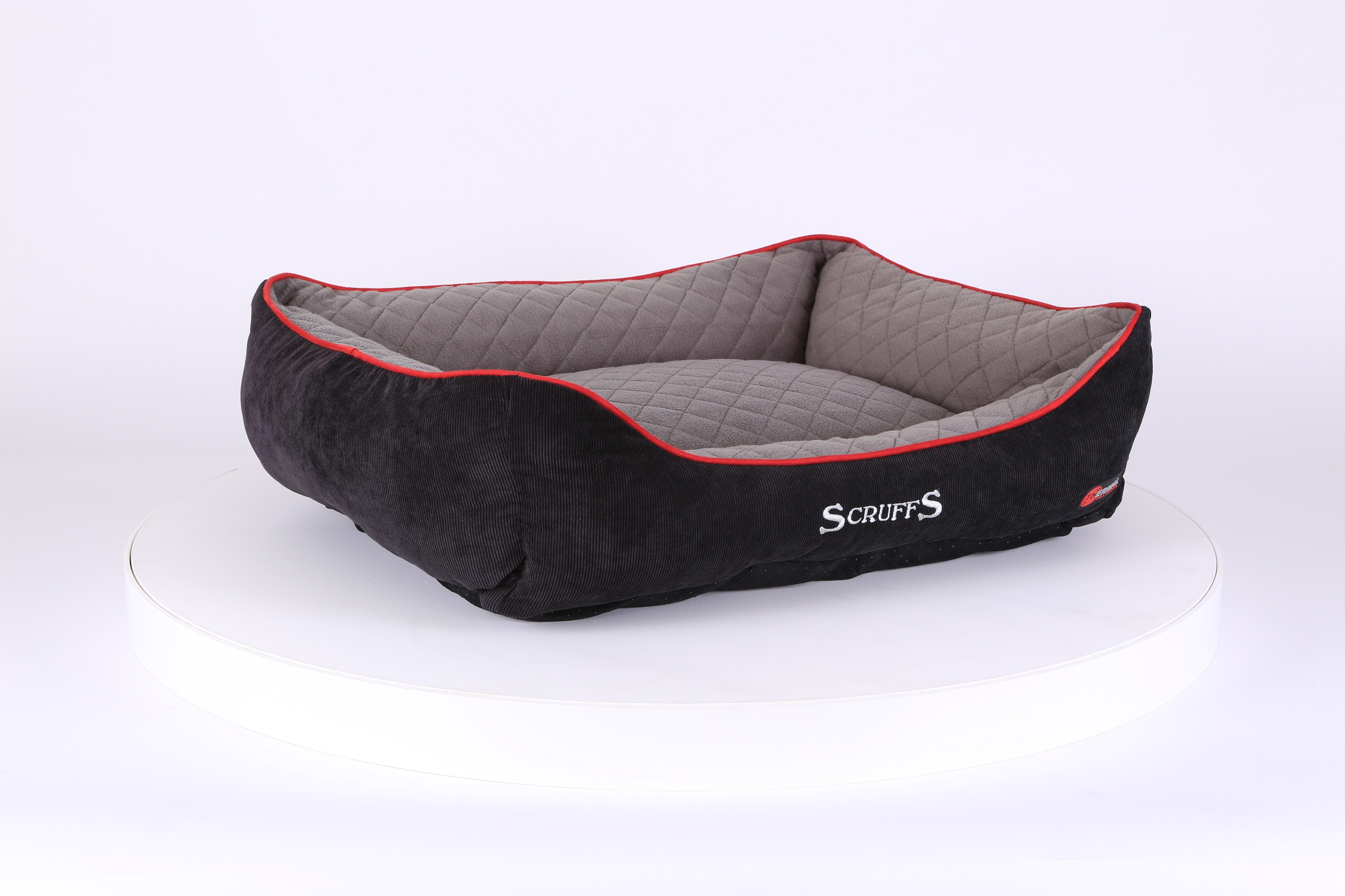 Thermal Box Bed - Black & Grey Dog Bed Scruffs® 