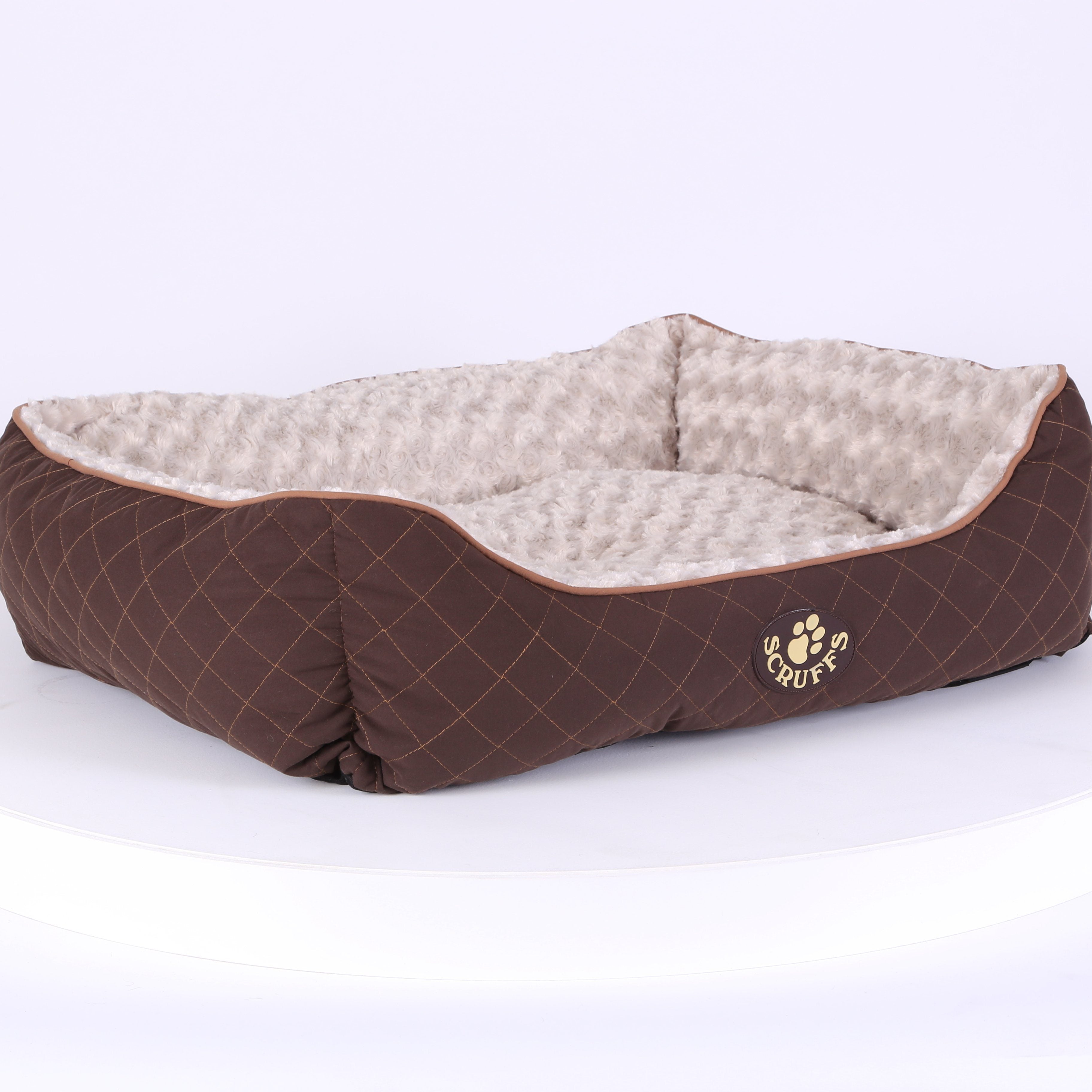 Wilton Box Dog Bed - Brown Dog Bed Scruffs®