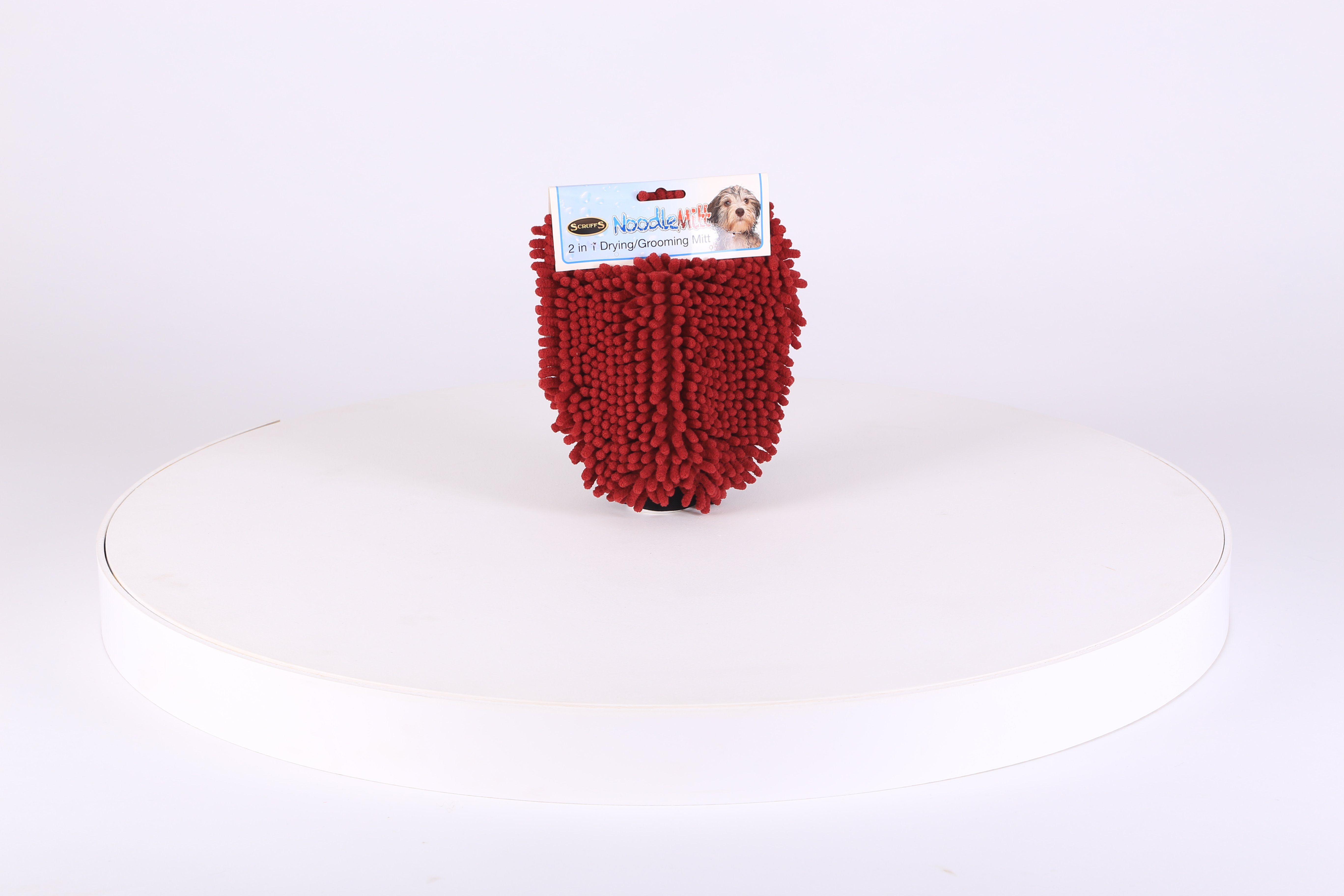 Noodle Dry Mitt - Burgundy Dog Grooming Scruffs® 