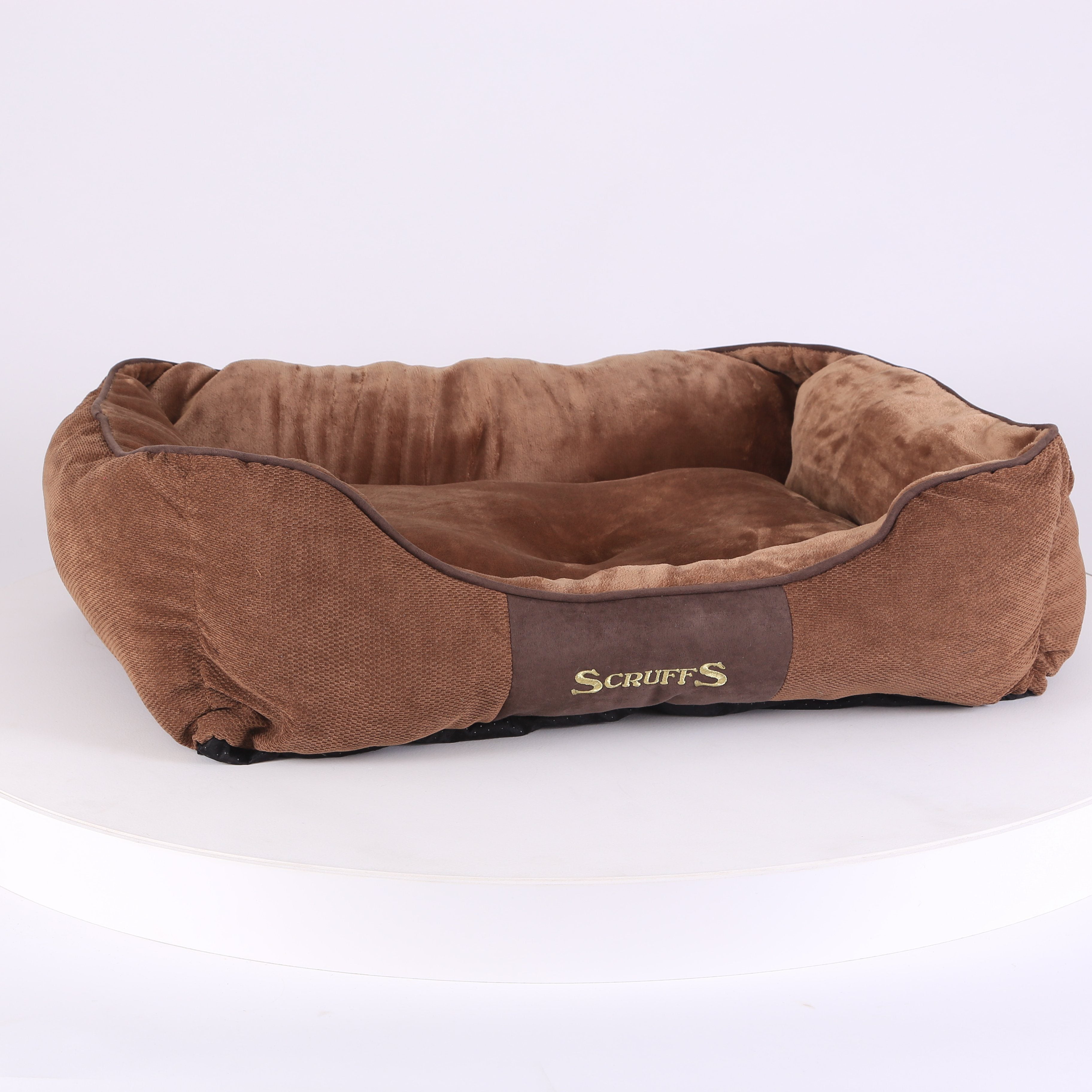 Chester Box Dog Bed - Chocolate Brown Dog Bed Scruffs®
