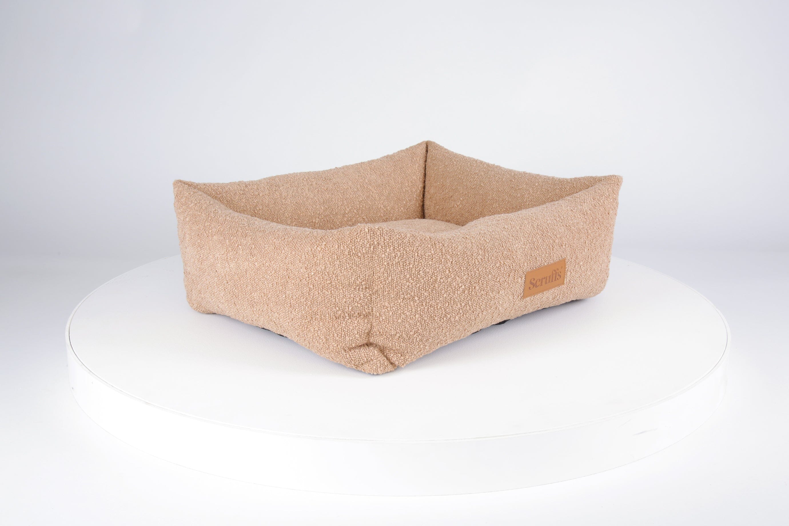 Boucle Box Bed - Desert Brown Dog Bed Scruffs® 
