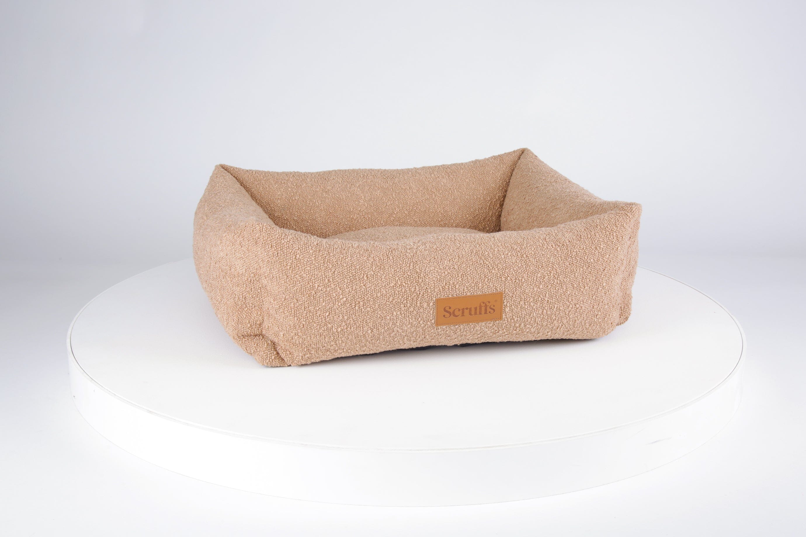 Boucle Box Bed - Desert Brown Dog Bed Scruffs® 