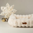 Festive Fur Box Bed - Cream Dog Beds Scruffs® 