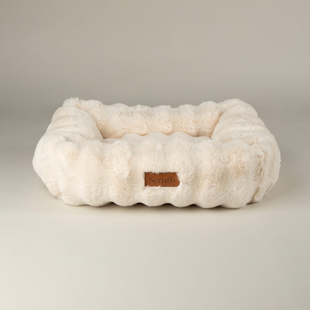 Festive Fur Box Bed - Cream Dog Beds Scruffs® 