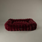 Festive Fur Box Bed - Burgundy Dog Beds Scruffs® 
