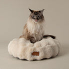 Festive Fur Cat Bed - Cream Cat Bed Scruffs® 