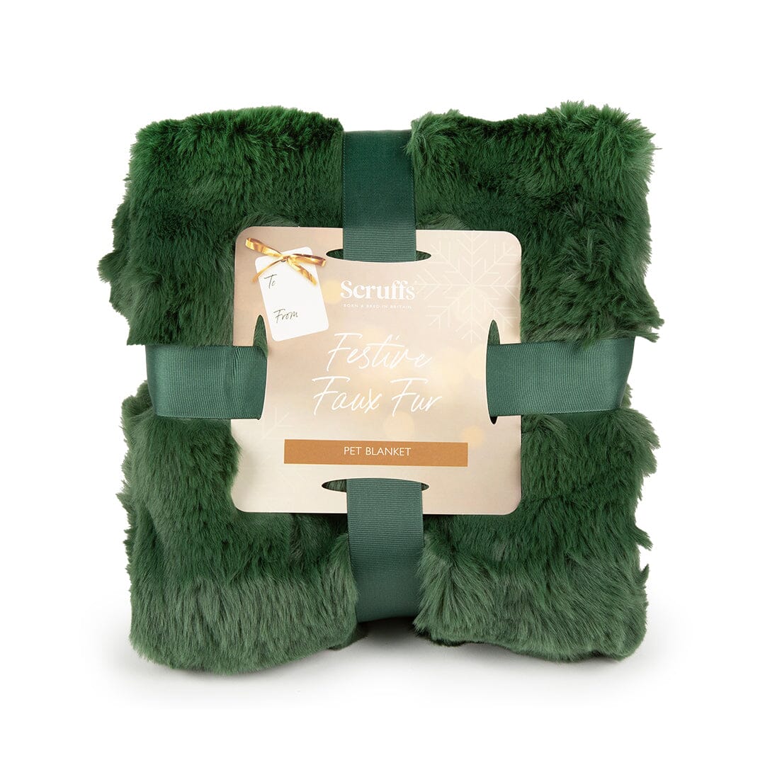 Festive Fur Pet Blanket - Green Dog Blanket Scruffs® 