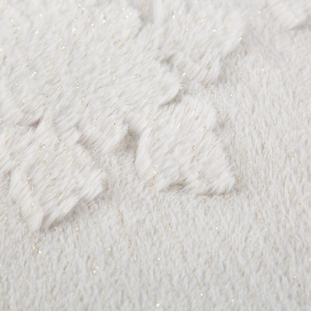 Snowflake Shimmer Pet Blanket - Taupe Dog Blanket Scruffs® 