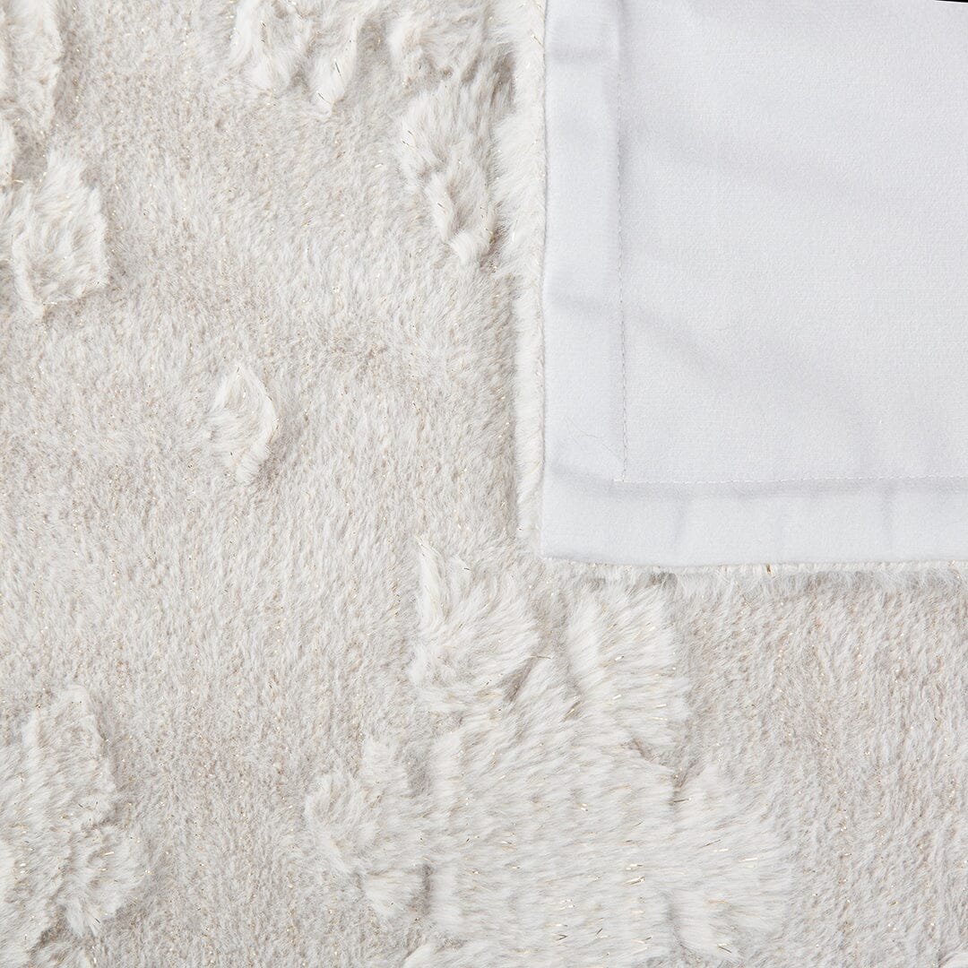 Snowflake Shimmer Pet Blanket - Taupe Dog Blanket Scruffs® 
