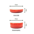 Winters Tail Food & Saucer Gift Set - Red Pet Bowls, Feeders & Waterers Scruffs® 