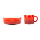 Winters Tail Food Bowl 15cm & Mug Gift Set - Red Pet Bowls, Feeders & Waterers Scruffs® 