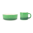 Winters Tail Food Bowl 15cm & Mug Gift Set - Green Pet Bowls, Feeders & Waterers Scruffs® 