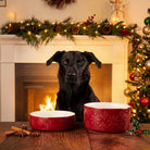 Snow Bowl Food & Drink Bowl Gift Set - Burgundy Pet Bowls, Feeders & Waterers Scruffs® 