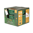 Snow Bowl Food & Drink Bowl Gift Set - Green Pet Bowls, Feeders & Waterers Scruffs® 