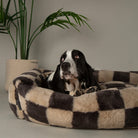 Checkerboard Box Bed - Grey/Cream Dog Beds Scruffs® 