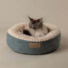 Alina Round Pet Bed - Blue Dog Bed Scruffs® 