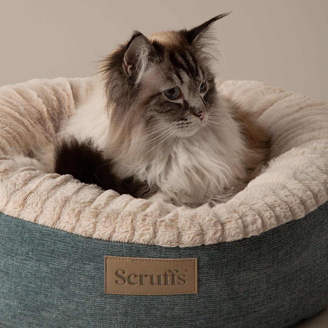 Alina Round Pet Bed - Blue Dog Bed Scruffs® 