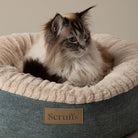 Alina Round Pet Bed - Blue Dog Bed Scruffs® 
