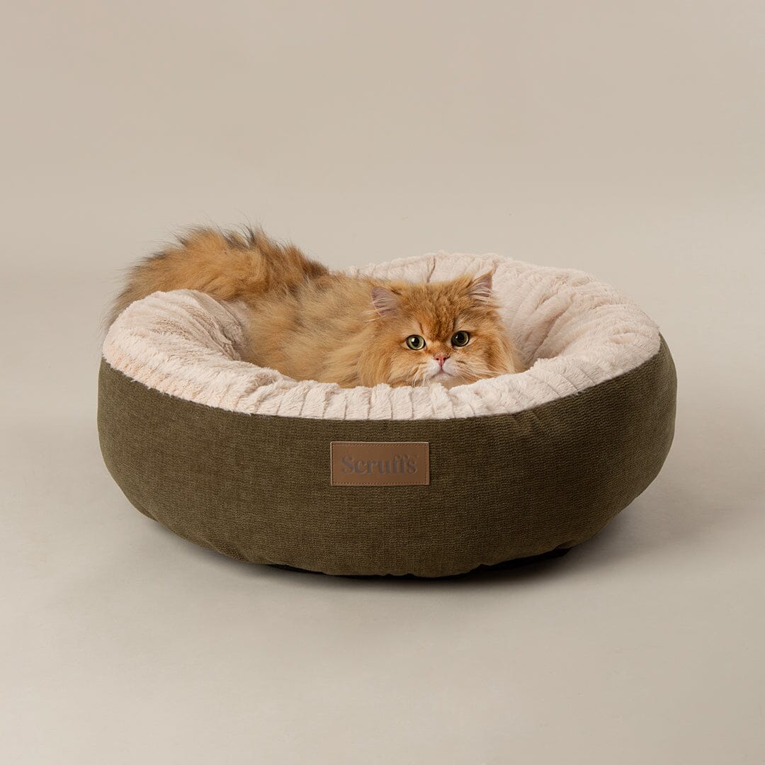 Alina Round Pet Bed - Green Dog Bed Scruffs® 