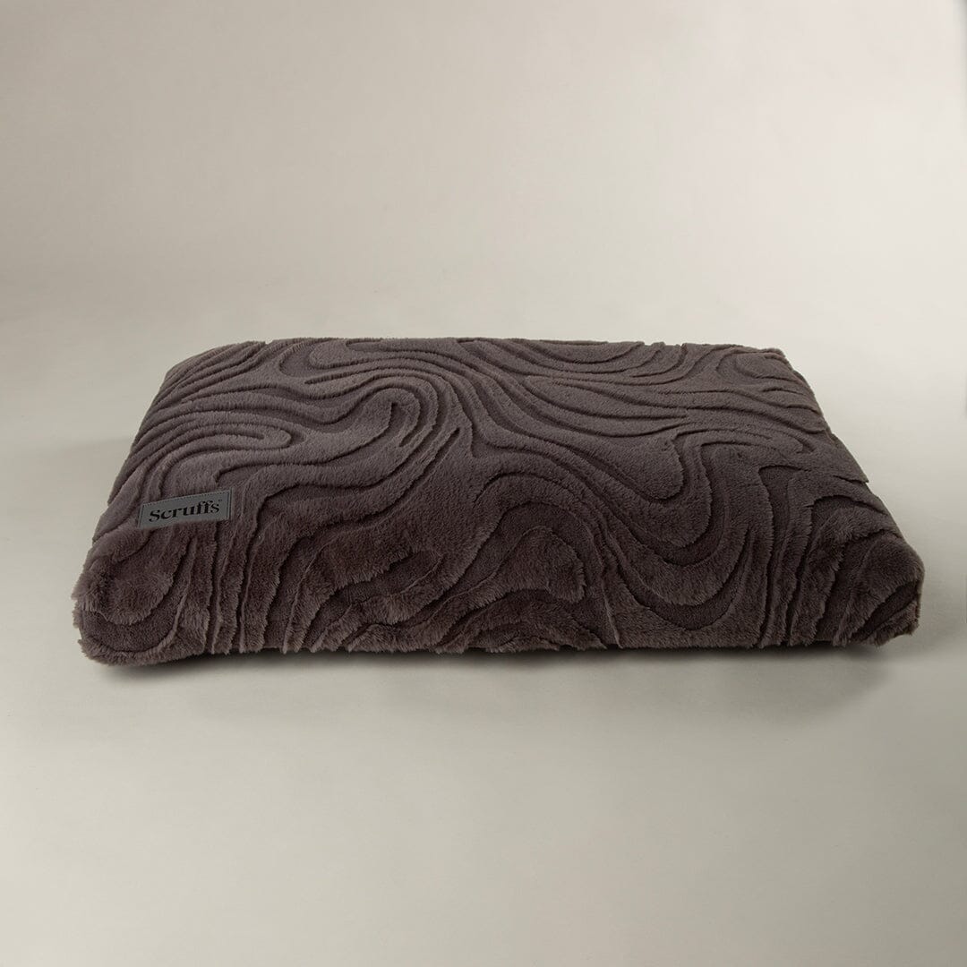 Ripple Orthopaedic Mattress - Charcoal Dog Bed Scruffs® 