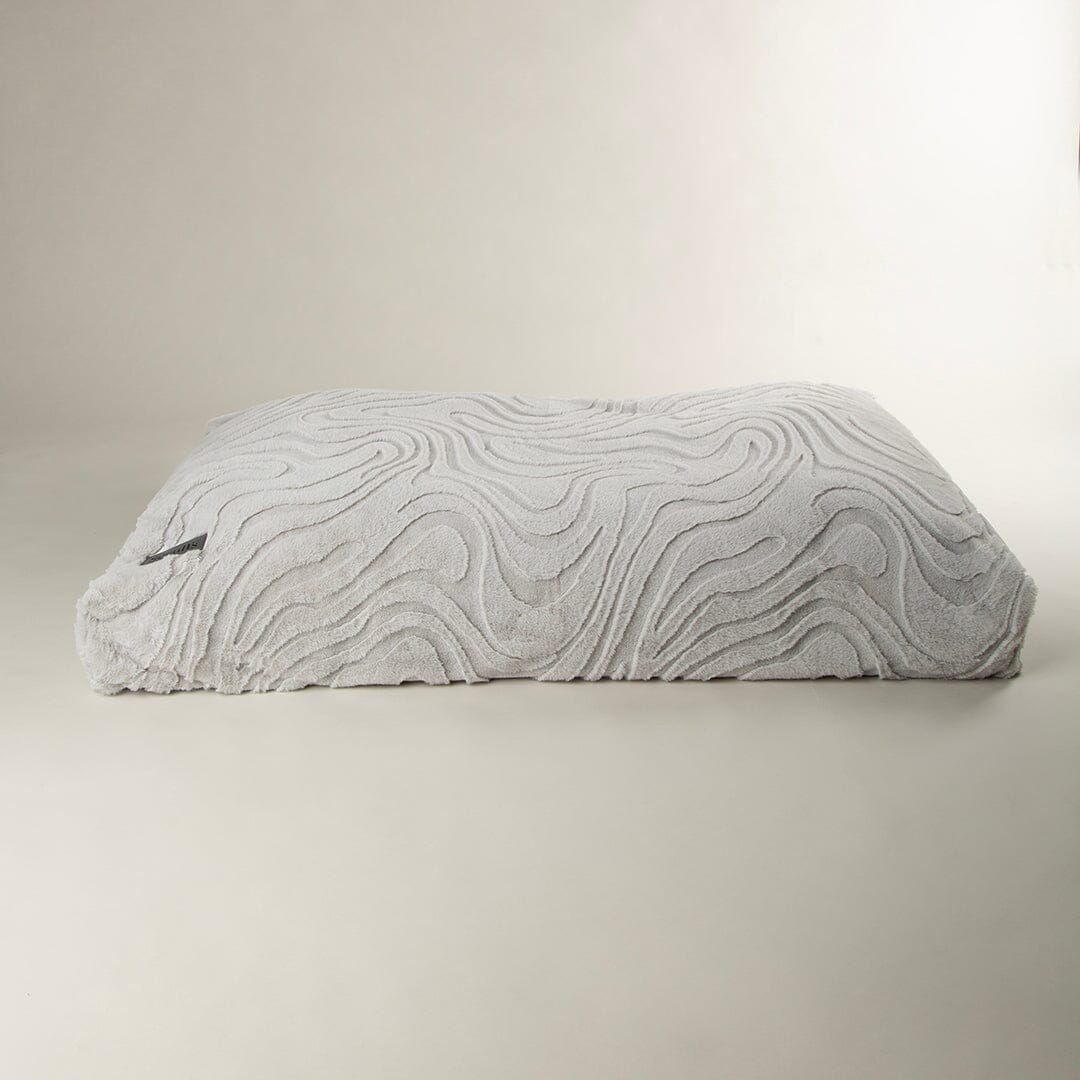 Ripple Orthopaedic Mattress - Grey Dog Bed Scruffs® 