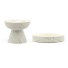 Zen 2 Piece Cat Raised Cat Feeder & Saucer Set - Grey Pet Bowls, Feeders & Waterers Scruffs® 