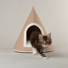 Stockholm Felt Cone Cat Bed - Tan Cat Bed Scruffs® 