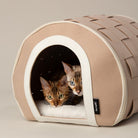 Stockholm Felt Cave Cat Bed - Tan Cat Bed Scruffs® 