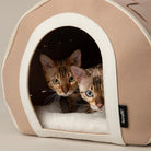 Stockholm Felt Cave Cat Bed - Tan Cat Bed Scruffs® 