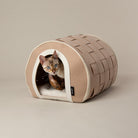 Stockholm Felt Cave Cat Bed - Tan Cat Bed Scruffs® 