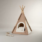 Stockholm Felt Teepee Cat Bed - Tan Cat Bed Scruffs® 