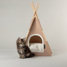 Stockholm Felt TeePee Cat Bed - Tan Cat Bed Scruffs® 