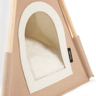 Stockholm Felt Teepee Cat Bed - Tan Cat Bed Scruffs® 