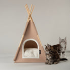 Stockholm Felt TeePee Cat Bed - Tan Cat Bed Scruffs® 