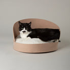 Stockholm Felt Round Cat Bed - Tan Cat Bed Scruffs® 