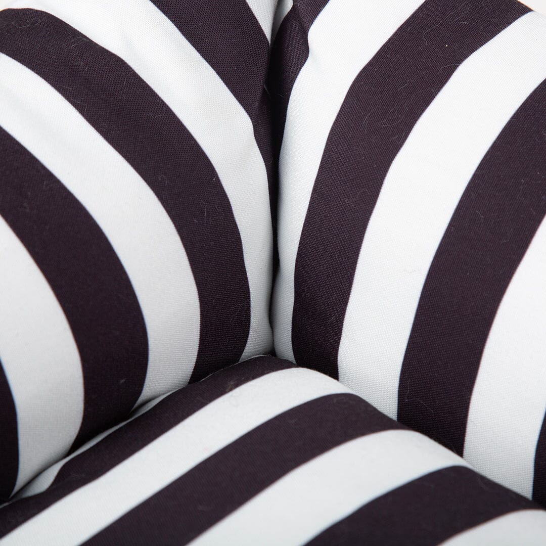 Amalfi Striped Box Bed - Black Dog Beds Scruffs® 