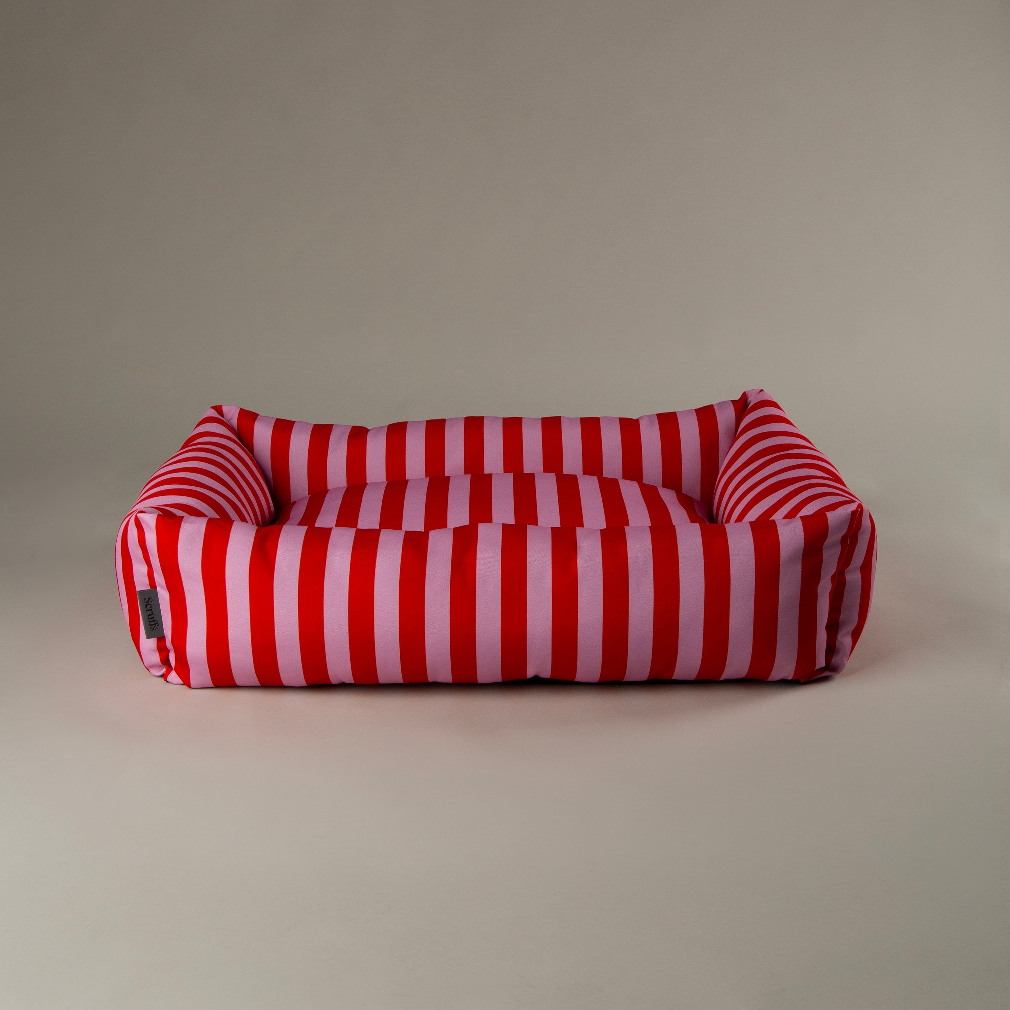 Amalfi Striped Box Bed - Pink Dog Beds Scruffs® 