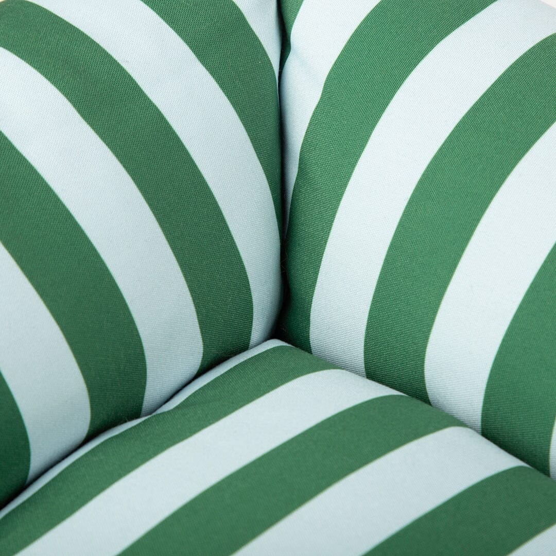 Amalfi Striped Box Bed - Green Dog Beds Scruffs® 