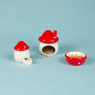 Small Animal Ceramic Set - Toadstool Pet Bowls, Feeders & Waterers Scruffs® 