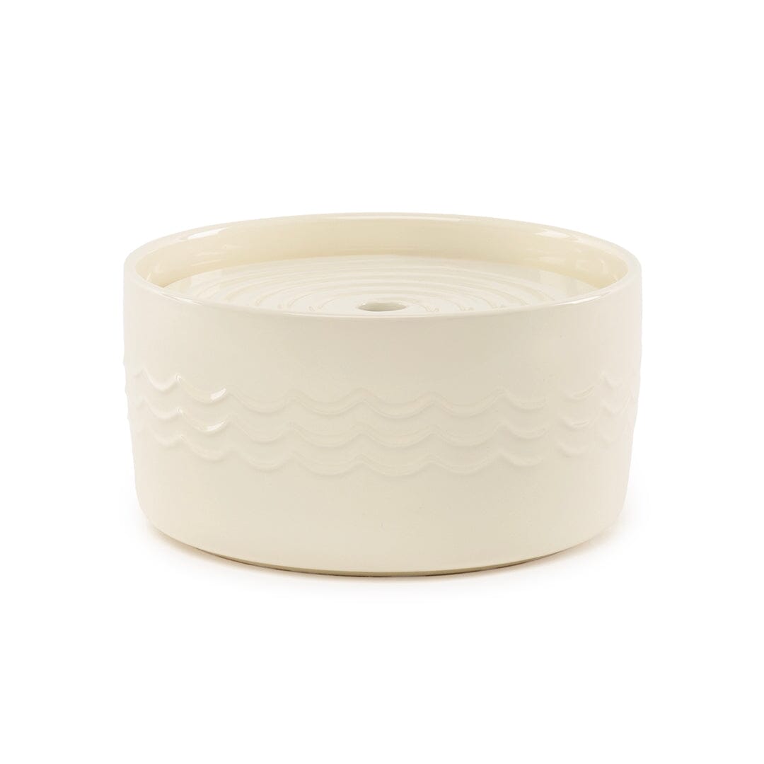 Icon Cat Water Fountain 20cm - Cream Pet Bowls, Feeders & Waterers Scruffs® 