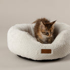 Starlight 'My First' Round Kitten & Puppy Bed - Cream Dog Bed Scruffs® 