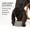 Classic 2 Piece Long Eared Dog Food & Water Bowl - Grey Pet Bowls, Feeders & Waterers Scruffs® 