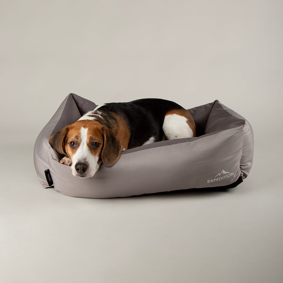Expedition Water Resistant Box Bed - Storm Grey Dog Bed Scruffs® 