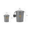 Scruffs Cantina Steel Storage Pet Food & Treat Canister Set - 2L/12L - Dark Grey Pet Food Containers Scruffs® 