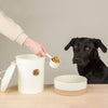 Scruffs Cantina Steel Storage Pet Food & Treat Canister Set - 2L/4L - Cream Pet Food Containers Scruffs® 