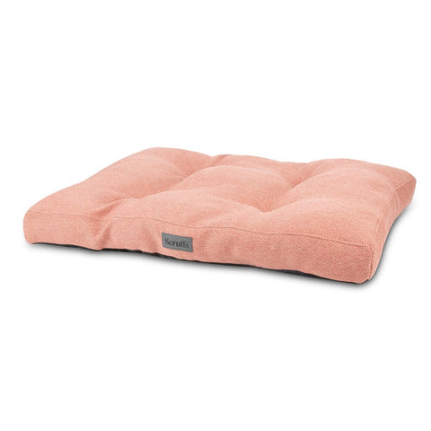Seattle Mattress - Coral Pink Dog Bed Scruffs® Large (100cm x 70cm / 39" x 27.5") 