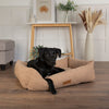 Boucle Dog Bed - Desert Brown 100% polyester Dog Bed Scruffs - Small, Medium, Large, Extra Large Dog Bed