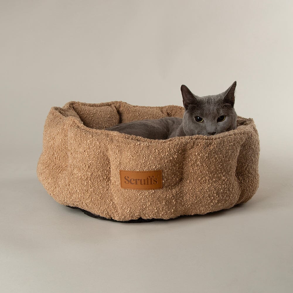 Boucle Cat Bed Desert