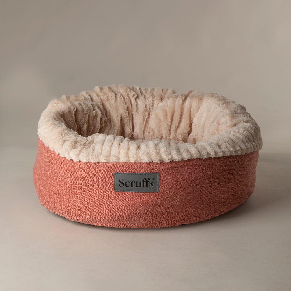 Scruffs Oslo Ringbett (M) – Steingrau, 55 Cm, Samtweich, Mit Recycelter Füllung, Waschbar, Für Hunde