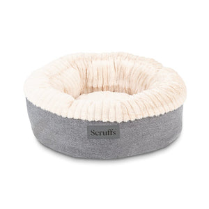 Ellen Donut Bed - Light Grey Dog Bed Scruffs® Medium (55cm / 22") 
